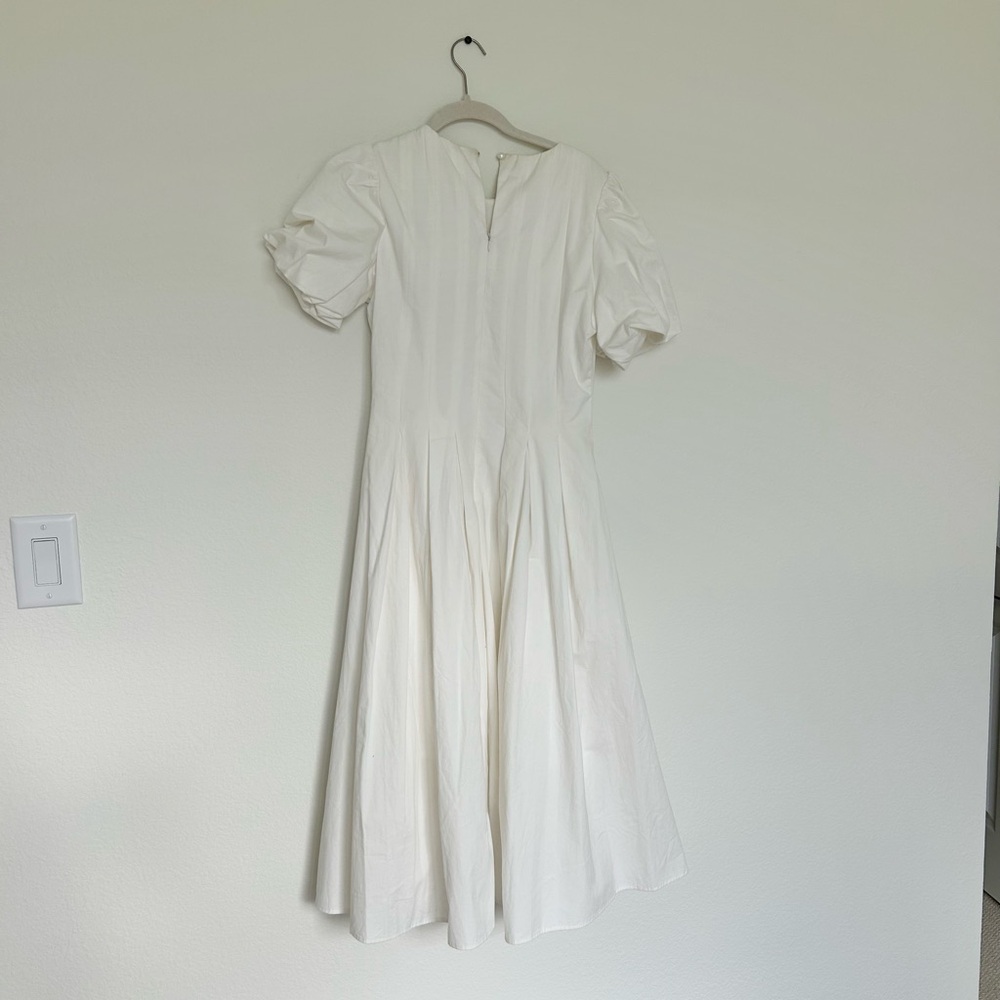 Eri + Ali Corset-Seamed Midi Dress in White - Picture 8 of 8